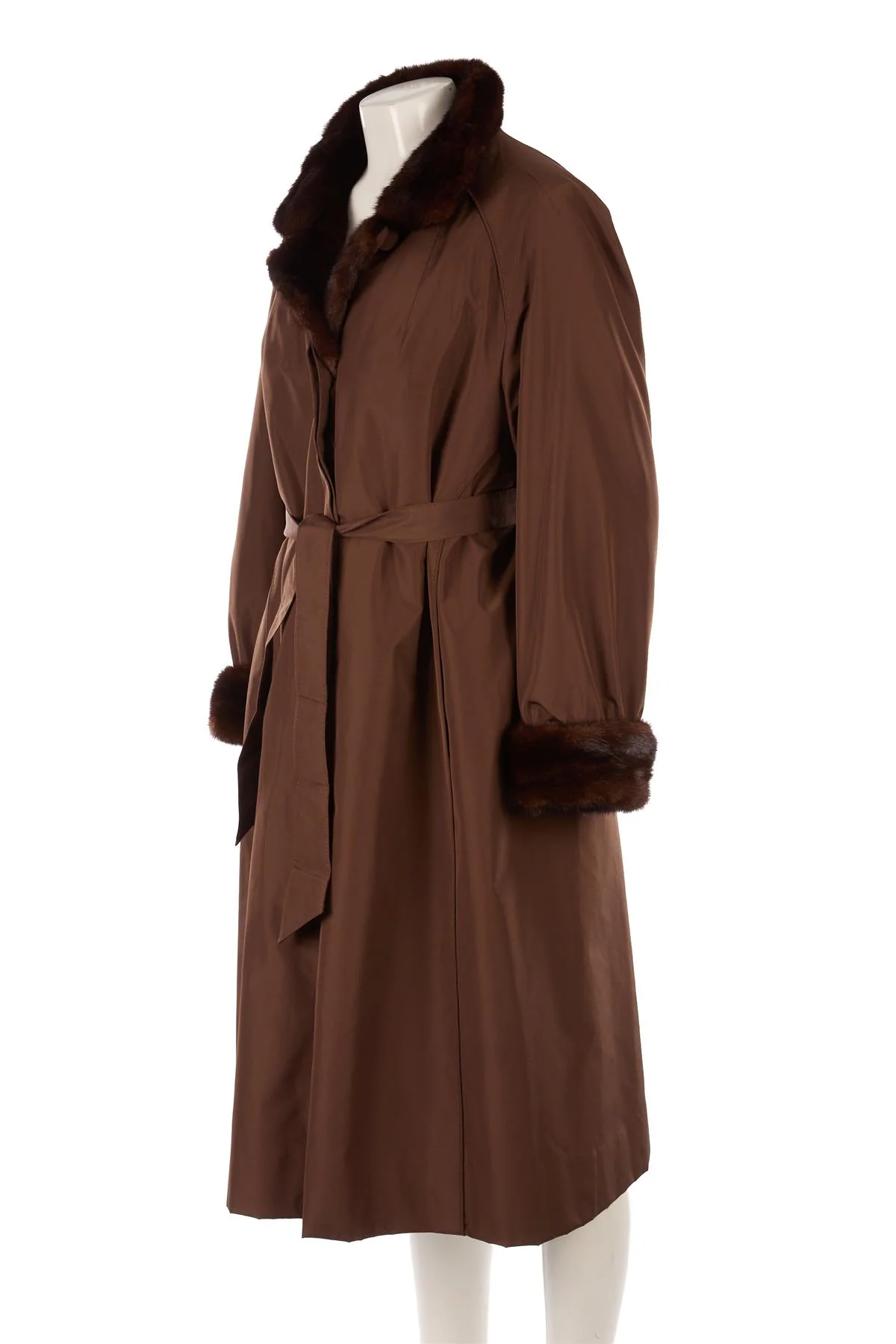 LISBETH BUCHLER MINK AND RABBIT FUR COAT LARGE - Image 3