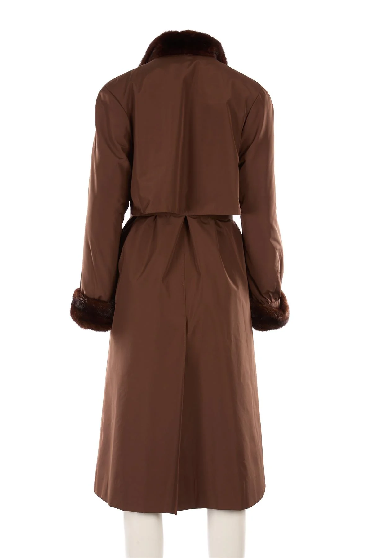 LISBETH BUCHLER MINK AND RABBIT FUR COAT LARGE - Image 4