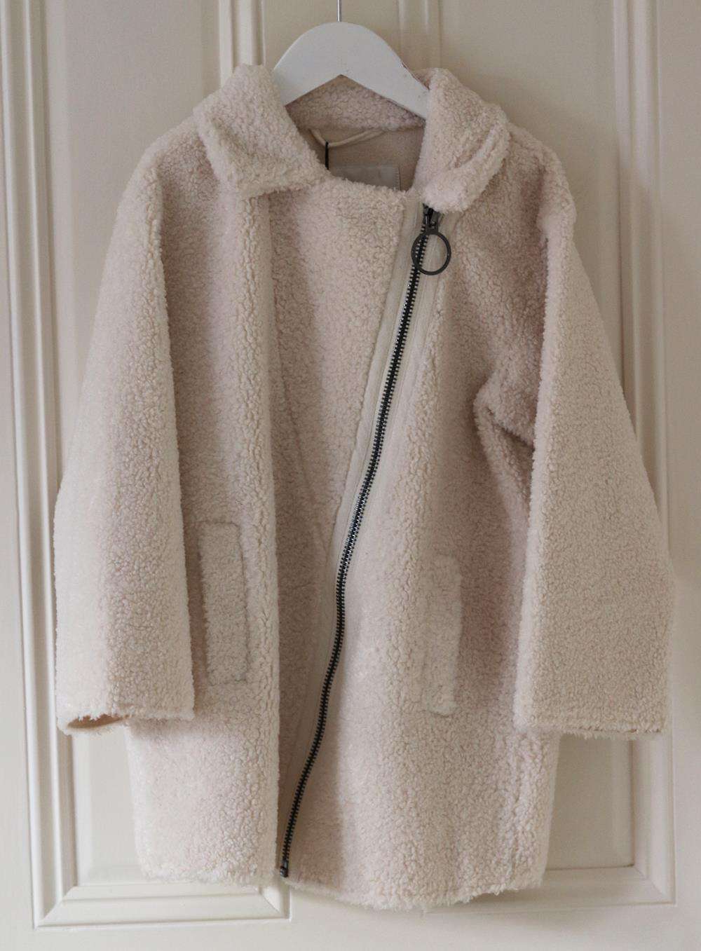 LITTLE ELEVEN PARIS KIDS GIRLS FAUX FLEECE COAT 8 YEARS - Image 2