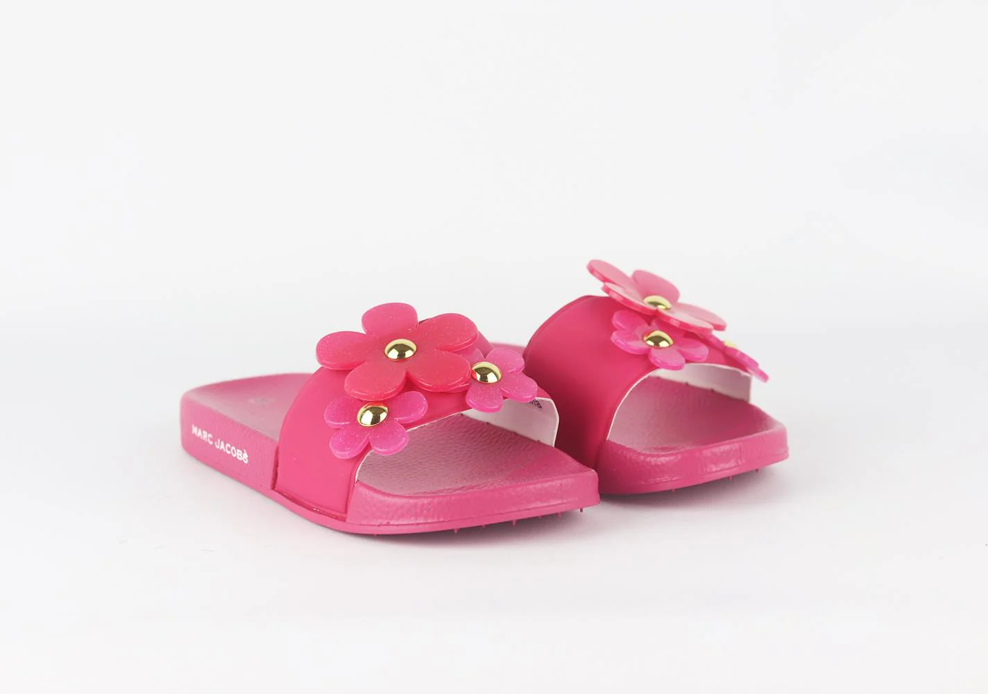 LITTLE MARC JACOBS KIDS GIRLS FLORAL RUBBER SLIDES EU 30 UK 12 - Image 2