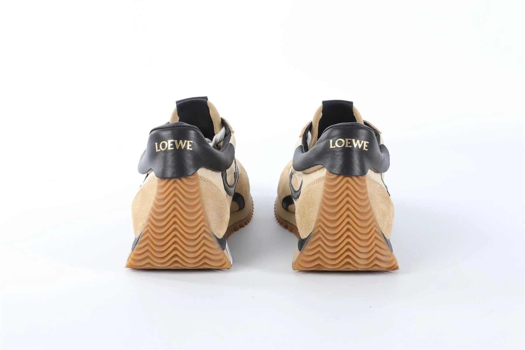 LOEWE BEIGE FLOW RUNNER SUEDE SNEAKERS EU 38 UK 5 US 8 - Image 5