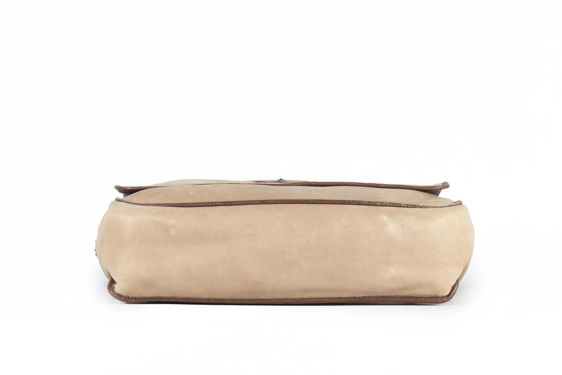 LOEWE BEIGE MAIA ANAGRAM LEATHER SHOULDER BAG - Image 8