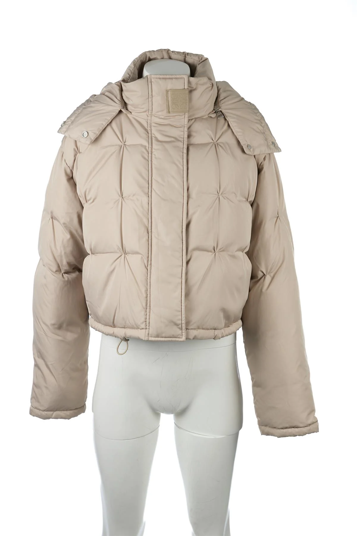 LOEWE BEIGE PADDED DOWN JACKET FR 36 UK 8 - Image 2