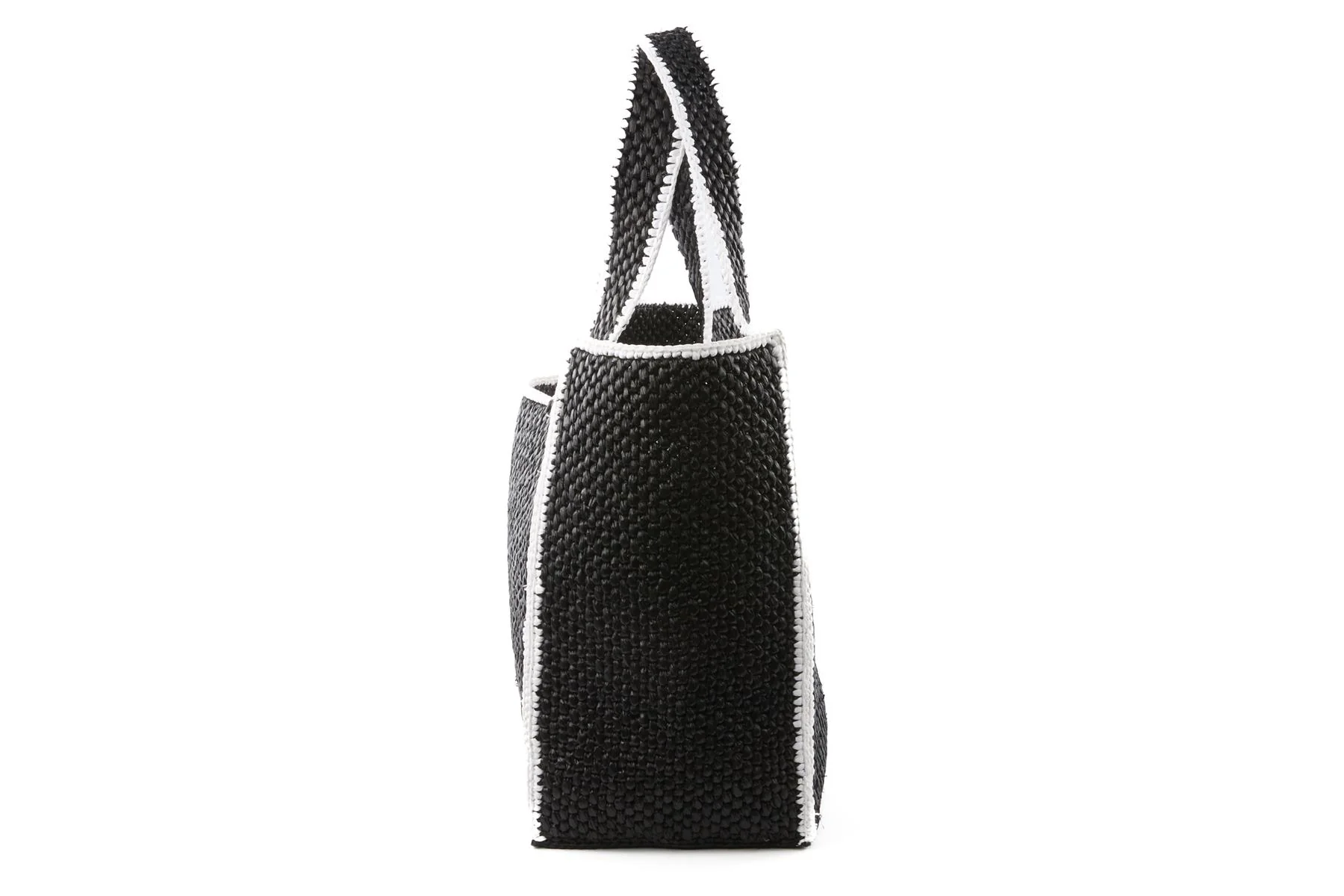 LOEWE BLACK LARGE RAFFIA TOTE BAG - Image 5