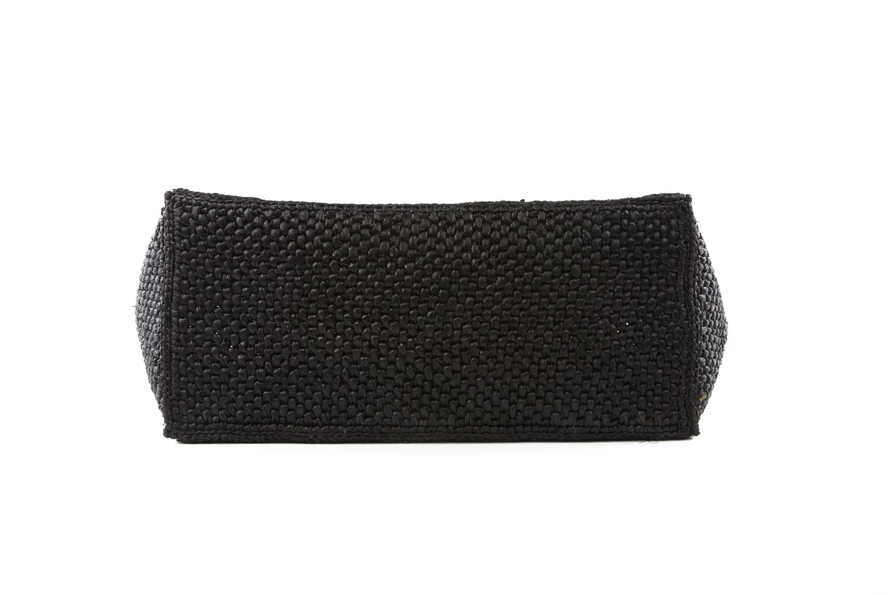 LOEWE BLACK LARGE RAFFIA TOTE BAG - Image 7