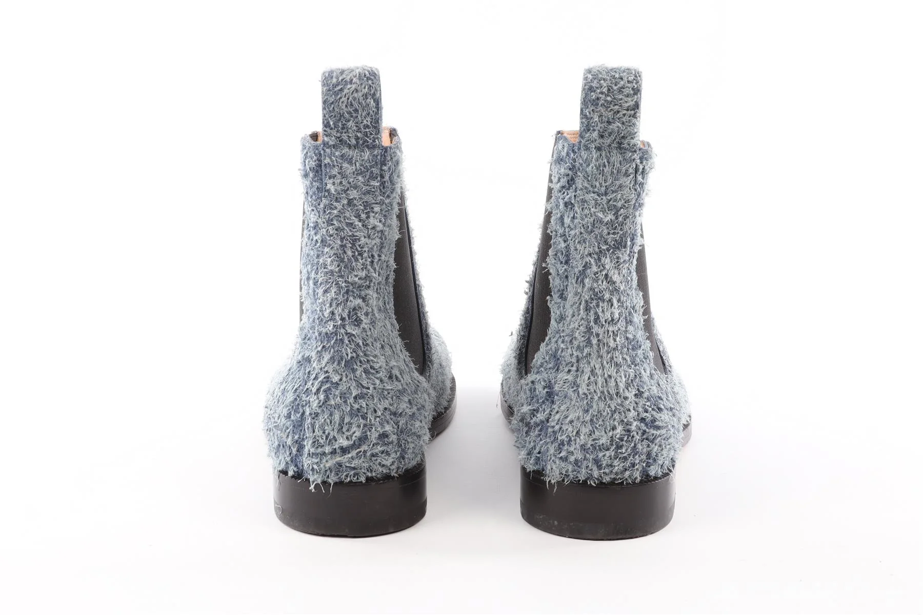 LOEWE BLUE CAMPO SUEDE ANKLE BOOTS EU 40 UK 7 US 10 - Image 5