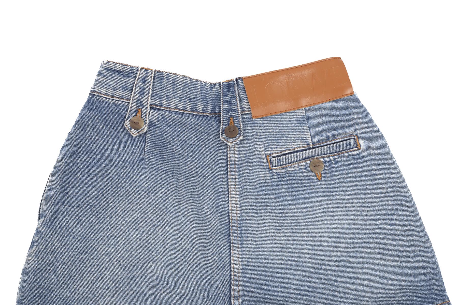 LOEWE BLUE DENIM SHORTS FR 34 UK 6 - Image 5