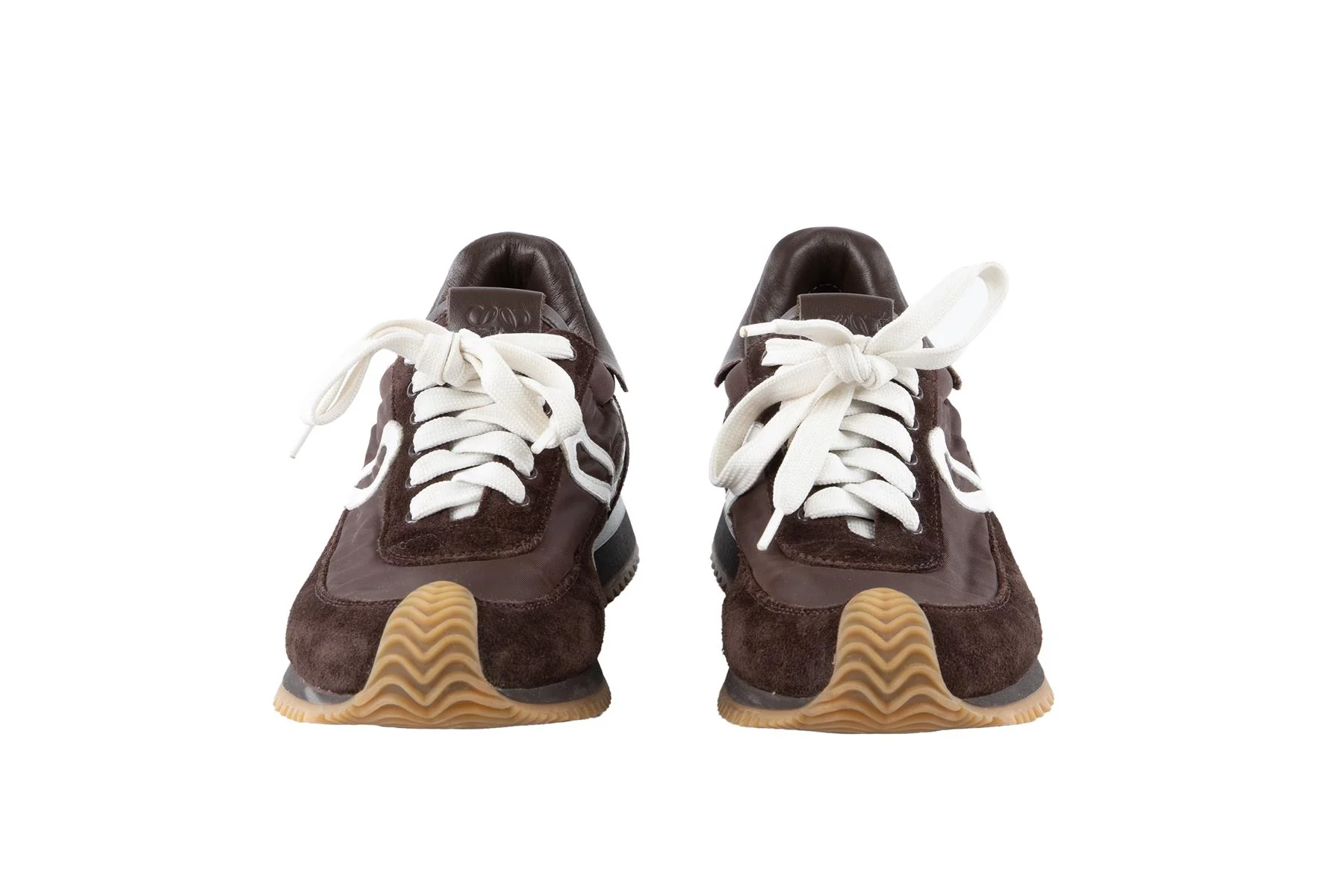 LOEWE BROWN FLOW RUNNER SUEDE SNEAKERS EU 38 UK 5 US 8 - Image 3