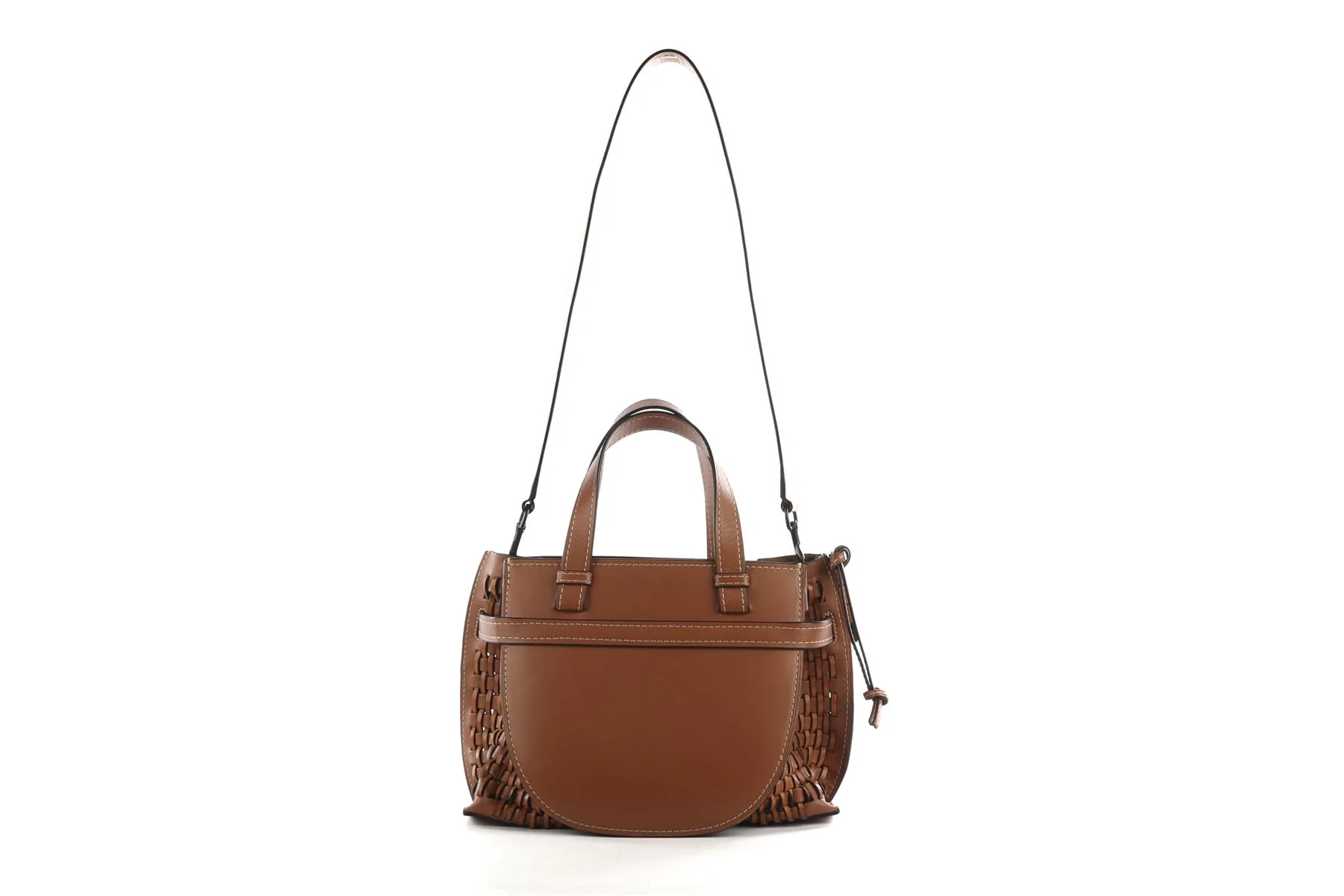 LOEWE BROWN GATE SMALL LEATHER TOTE BAG - Image 6