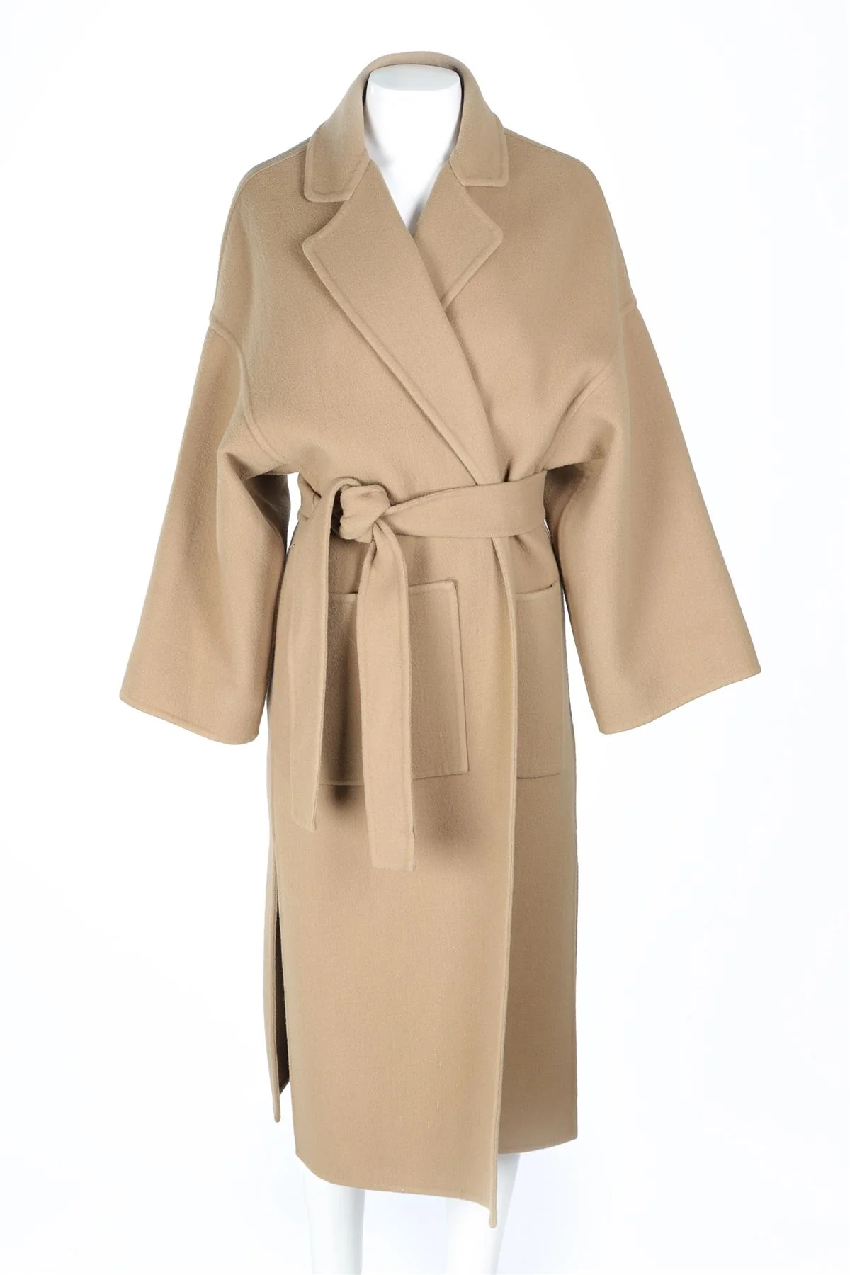 LOEWE BROWN WOOL COAT XSMALL - Image 3