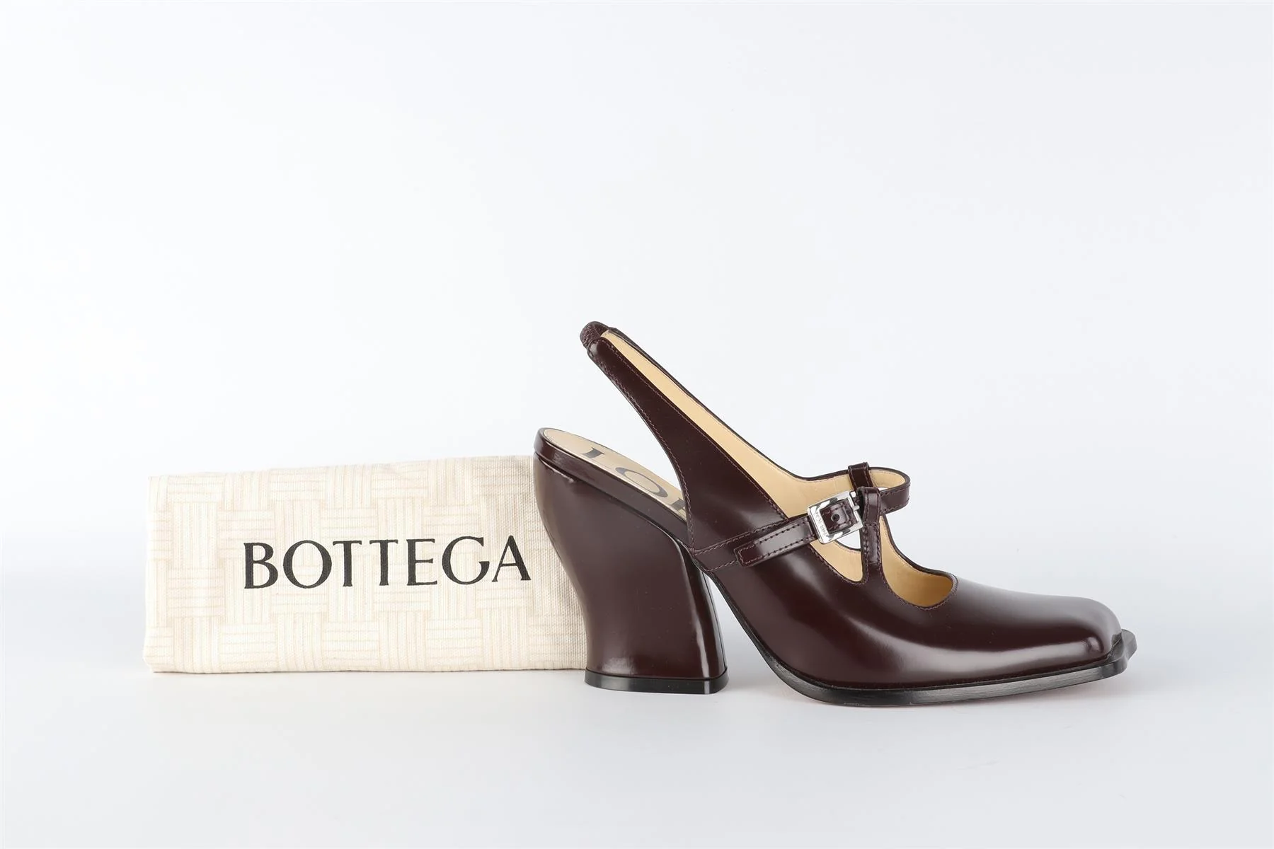 LOEWE BURGUNDY ONDA LEATHER PUMPS EU 39 UK 6 US 9 - Image 7