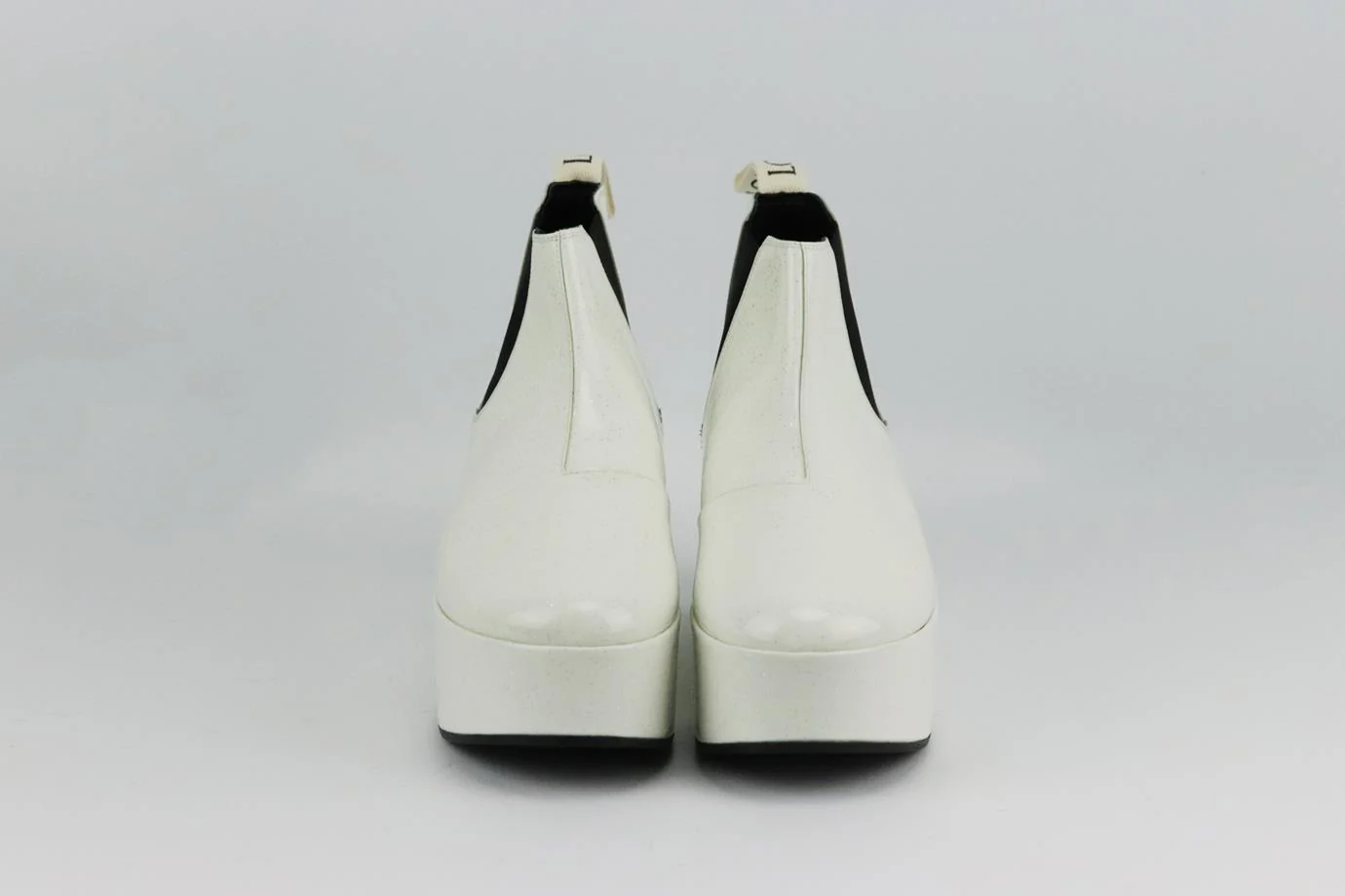 LOEWE GLITTERED PATENT LEATHER PLATFORM ANKLE BOOTS EU 40 UK 7 US 10 - Image 3
