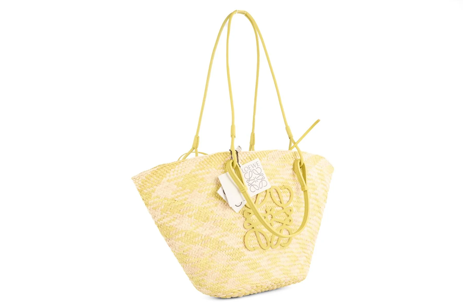 LOEWE GREEN ANAGRAM RAFFIA SHOULDER BAG - Image 3