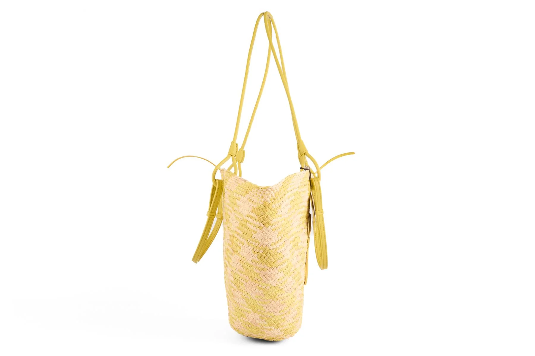 LOEWE GREEN ANAGRAM RAFFIA SHOULDER BAG - Image 4