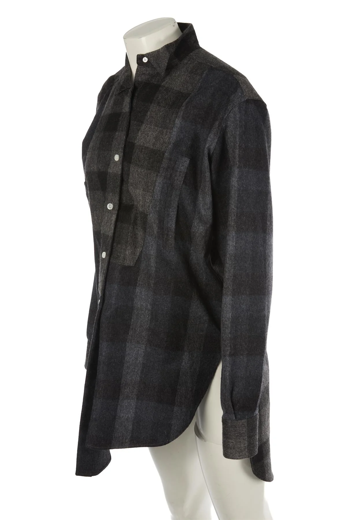 LOEWE GREY WOOL SHIRT FR 36 UK 8 - Image 3