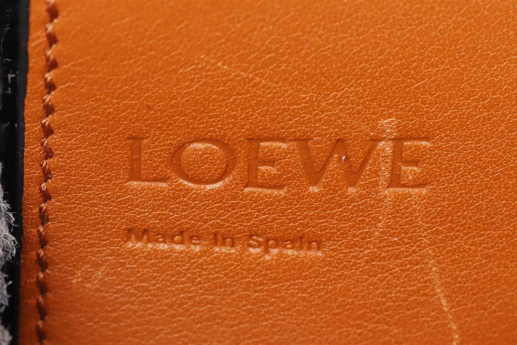 LOEWE NAVY HAMMOCK MEDIUM LEATHER TOTE BAG - Image 11