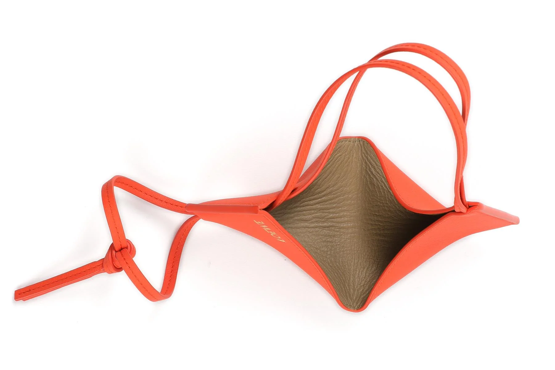 LOEWE ORANGE 2023 LEATHER NECK POUCH - Image 7