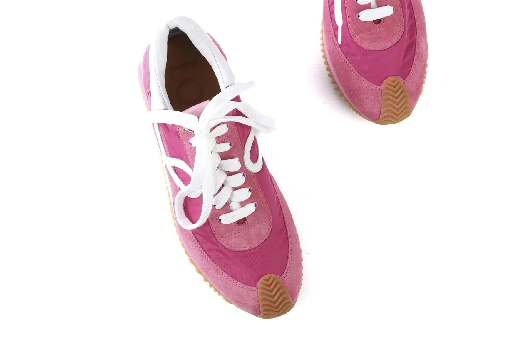 LOEWE PINK FLOW RUNNER SUEDE SNEAKERS EU 39 UK 6 US 9 - Image 4