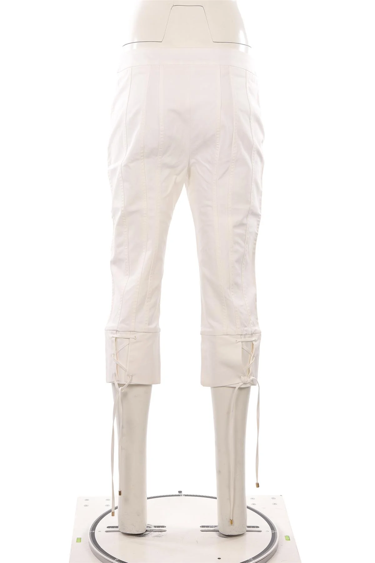 LOEWE WHITE COTTON PANTS FR 42 UK 14 - Image 4