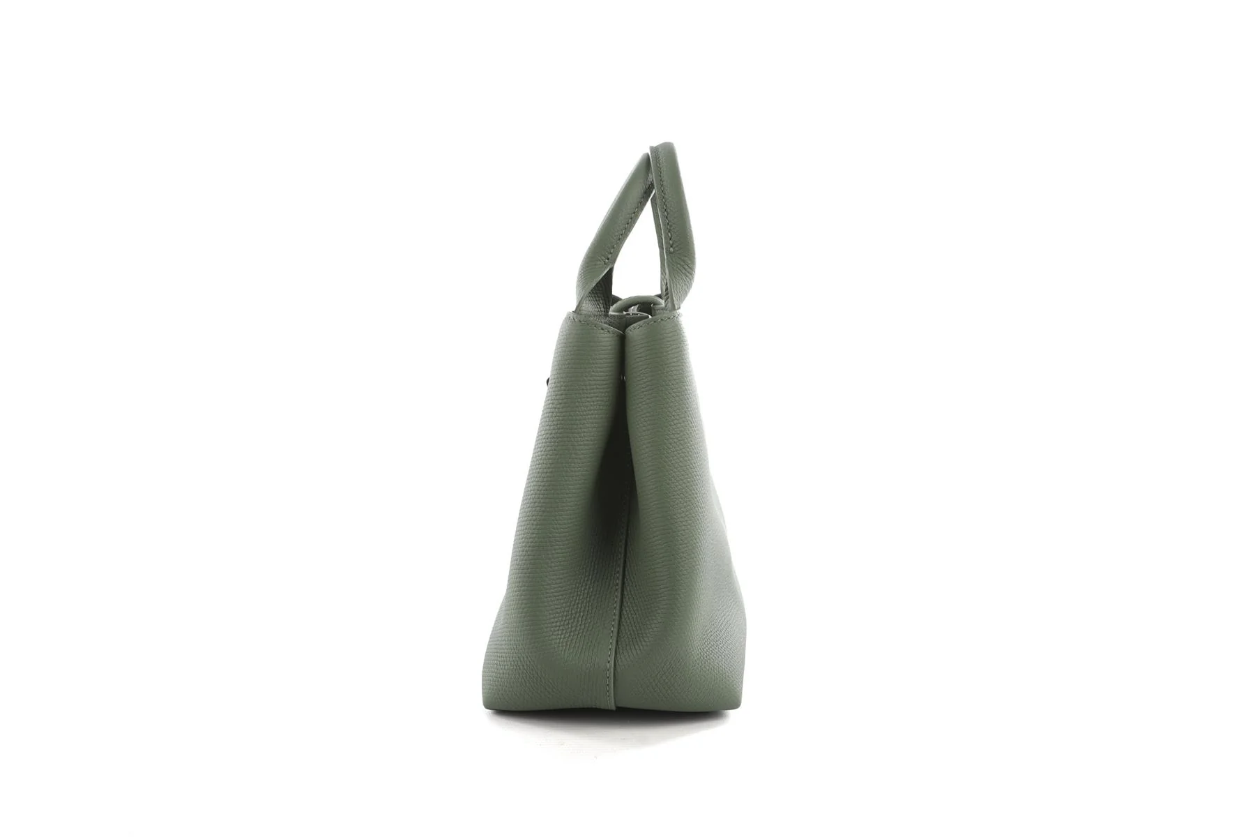 Longchamp Green Le Roseau Small Leather Tote Bag - Image 6