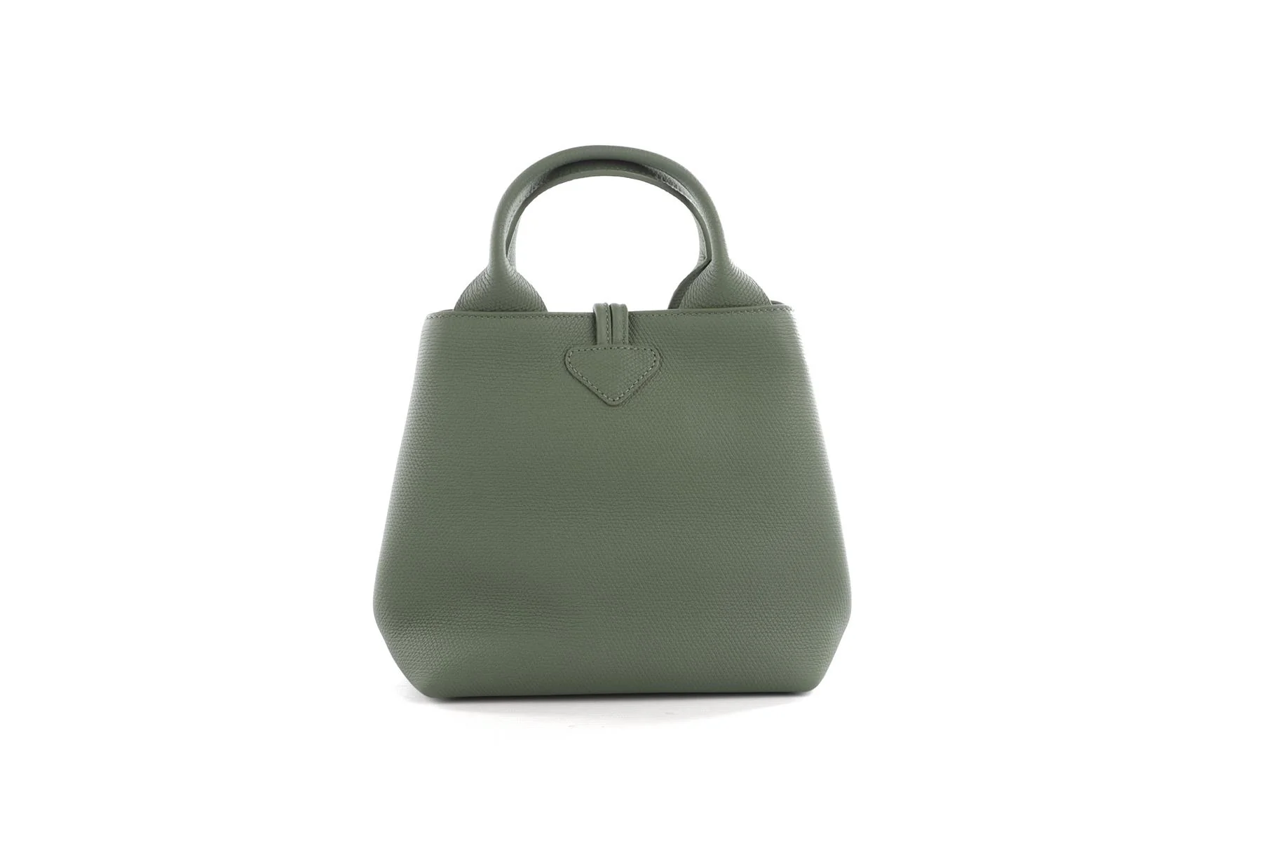 Longchamp Green Le Roseau Small Leather Tote Bag - Image 7