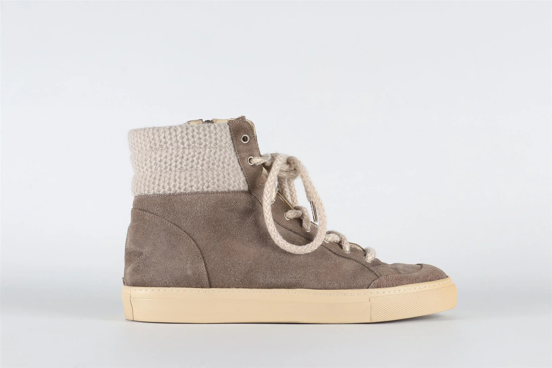 LORENA ANTONIAZZI GREY SUEDE SNEAKERS EU 38 UK 5 US 8 - Image 2