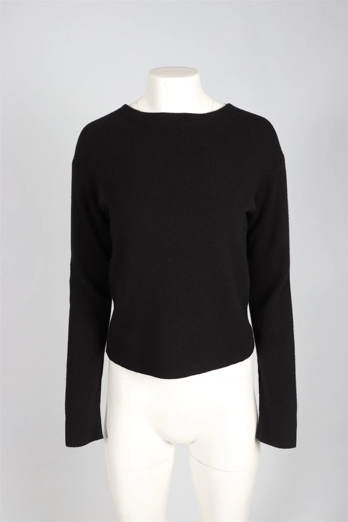 LORO PIANA BLACK CASHMERE SWEATER IT 42 UK 10 - Image 2