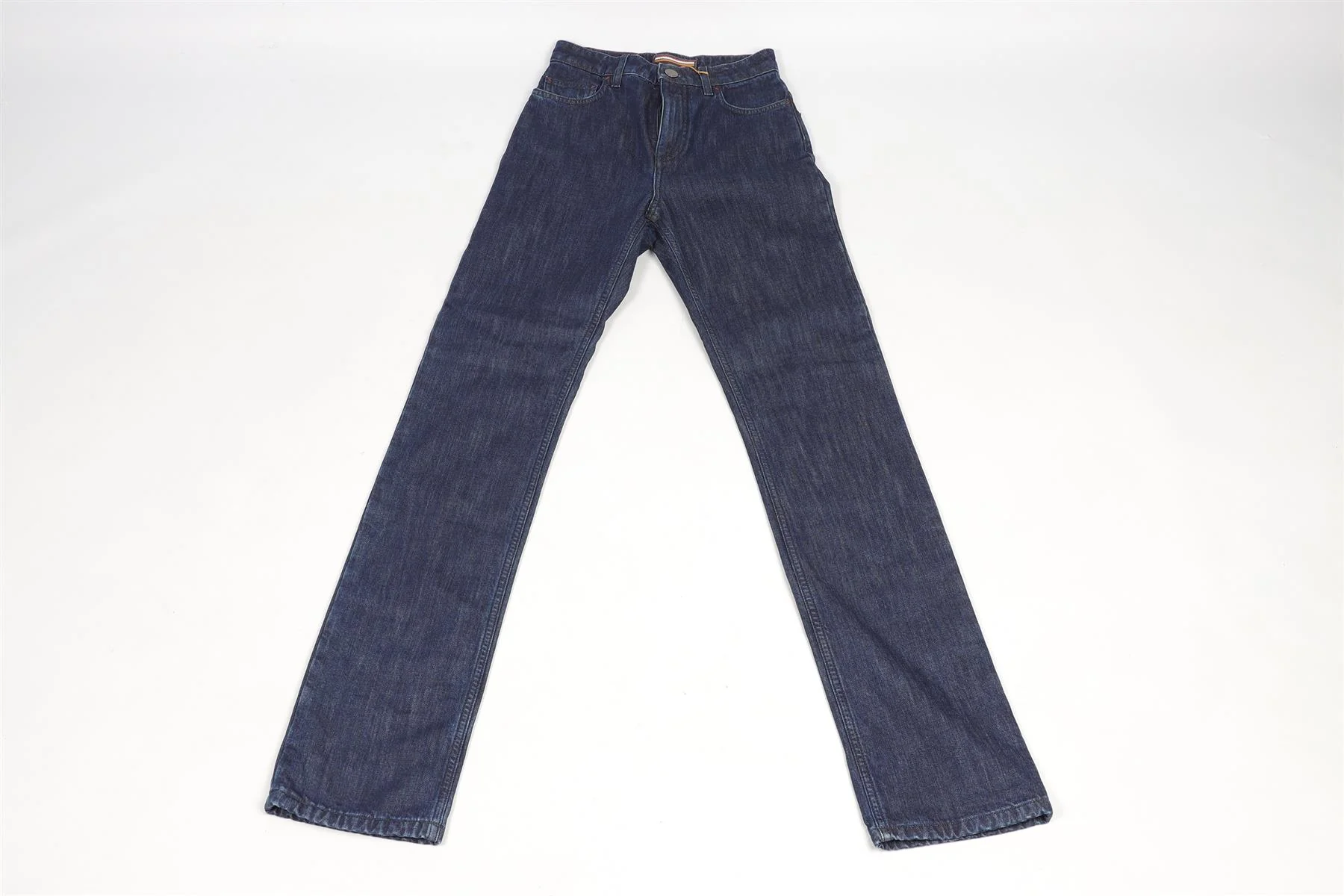 LORO PIANA BLUE HIGH RISE FLARED JEANS IT 36 UK 4 - Image 2