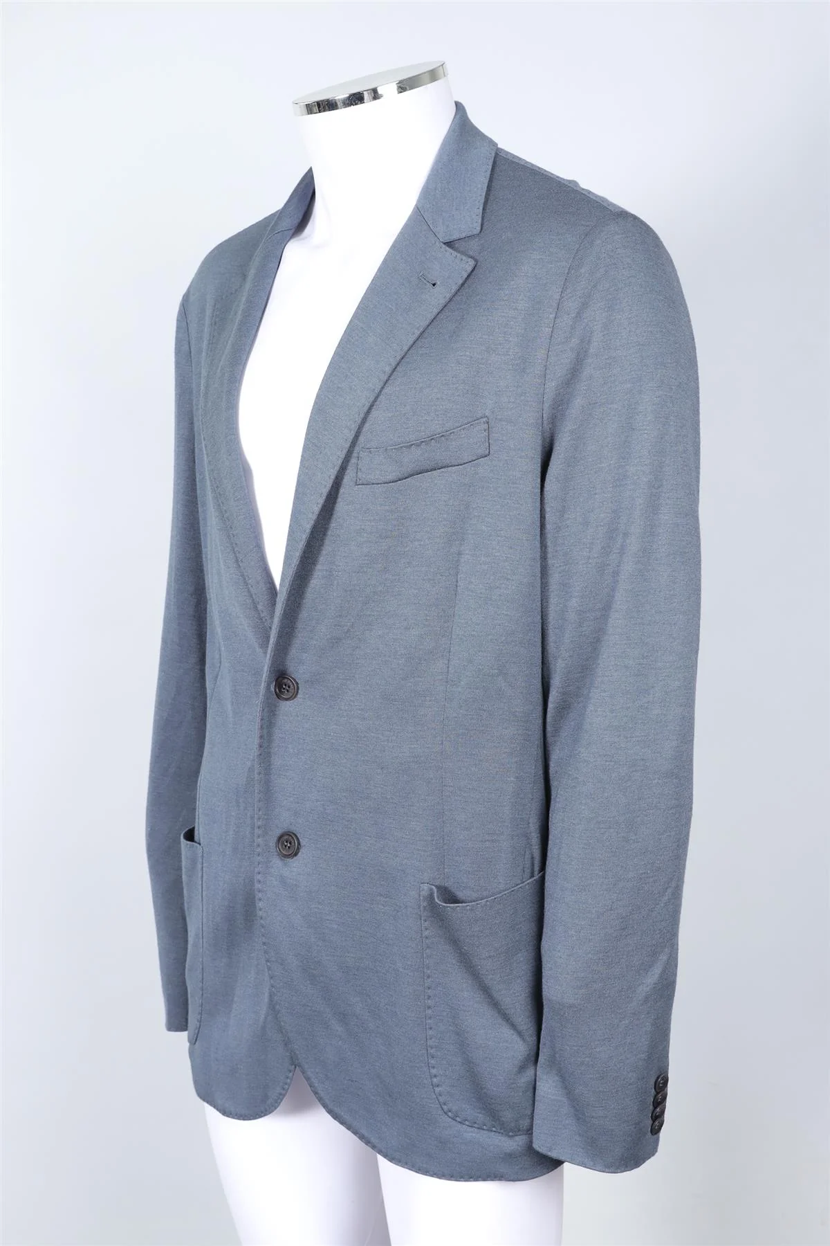 LORO PIANA BLUE MEN'S CASHMERE BLAZER IT 56 UK 46 - Image 3