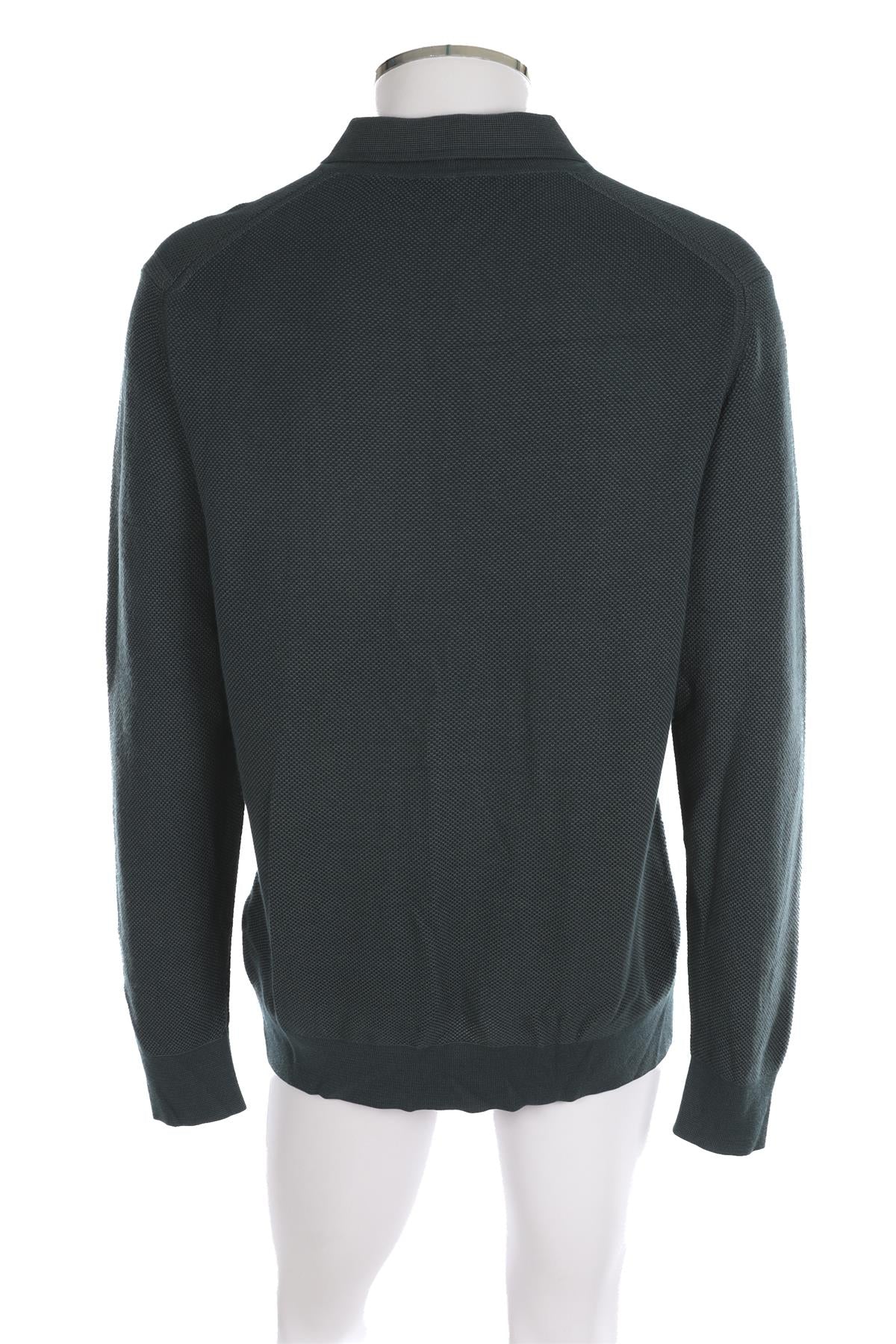 LORO PIANA BLUE MEN'S CASHMERE SWEATER IT 54 - Image 4