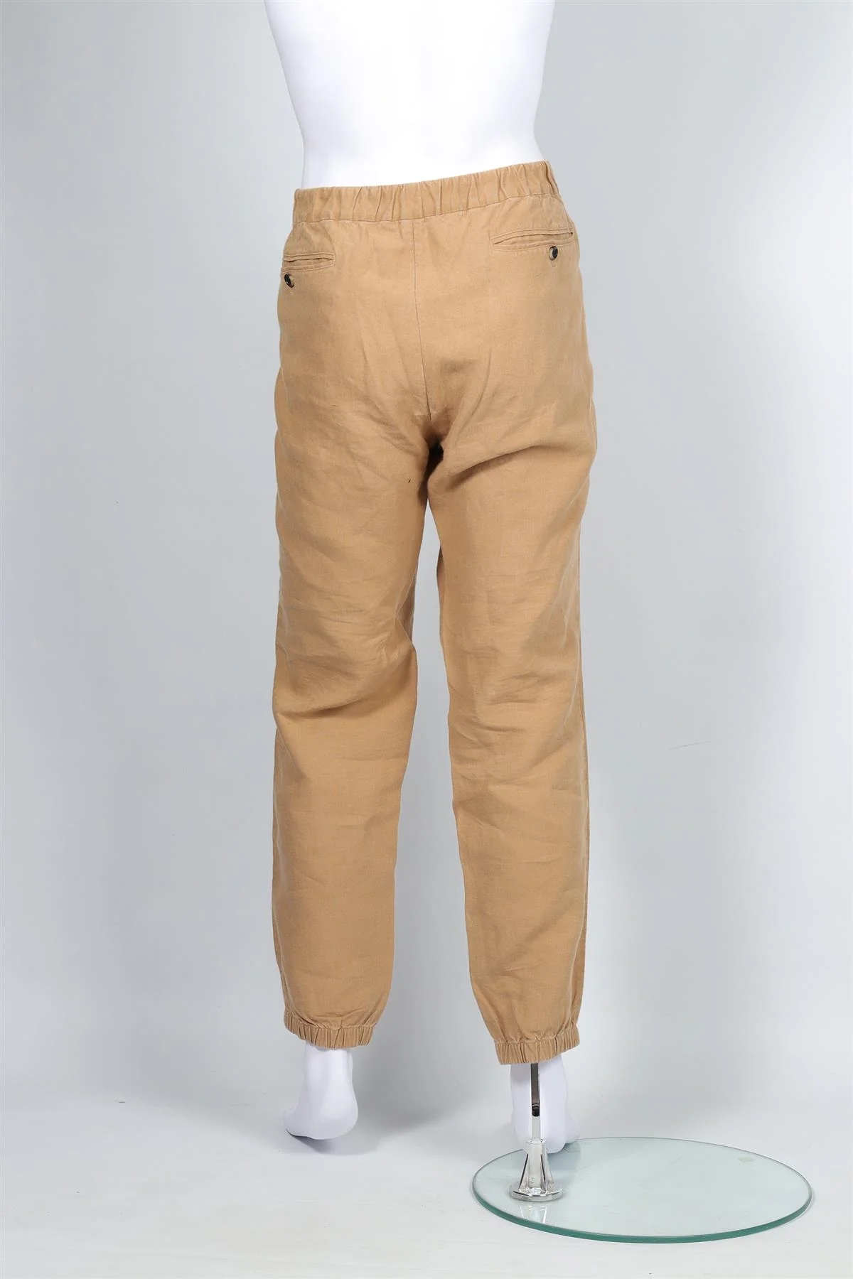 LORO PIANA BROWN MEN'S LINEN TAPERED PANTS IT 58 UK/US WAIST 42 - Image 4