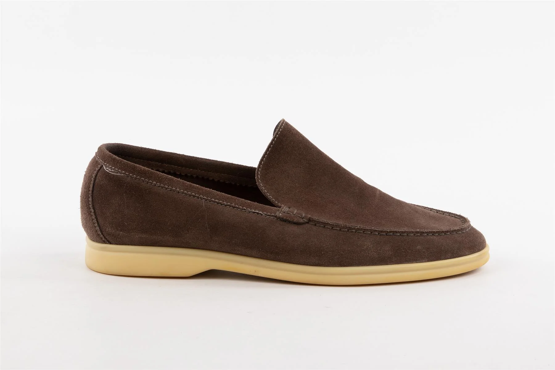 LORO PIANA BROWN MEN'S SUMMER WALK SUEDE LOAFERS EU 41.5 UK 7.5 US 8.5 - Image 2