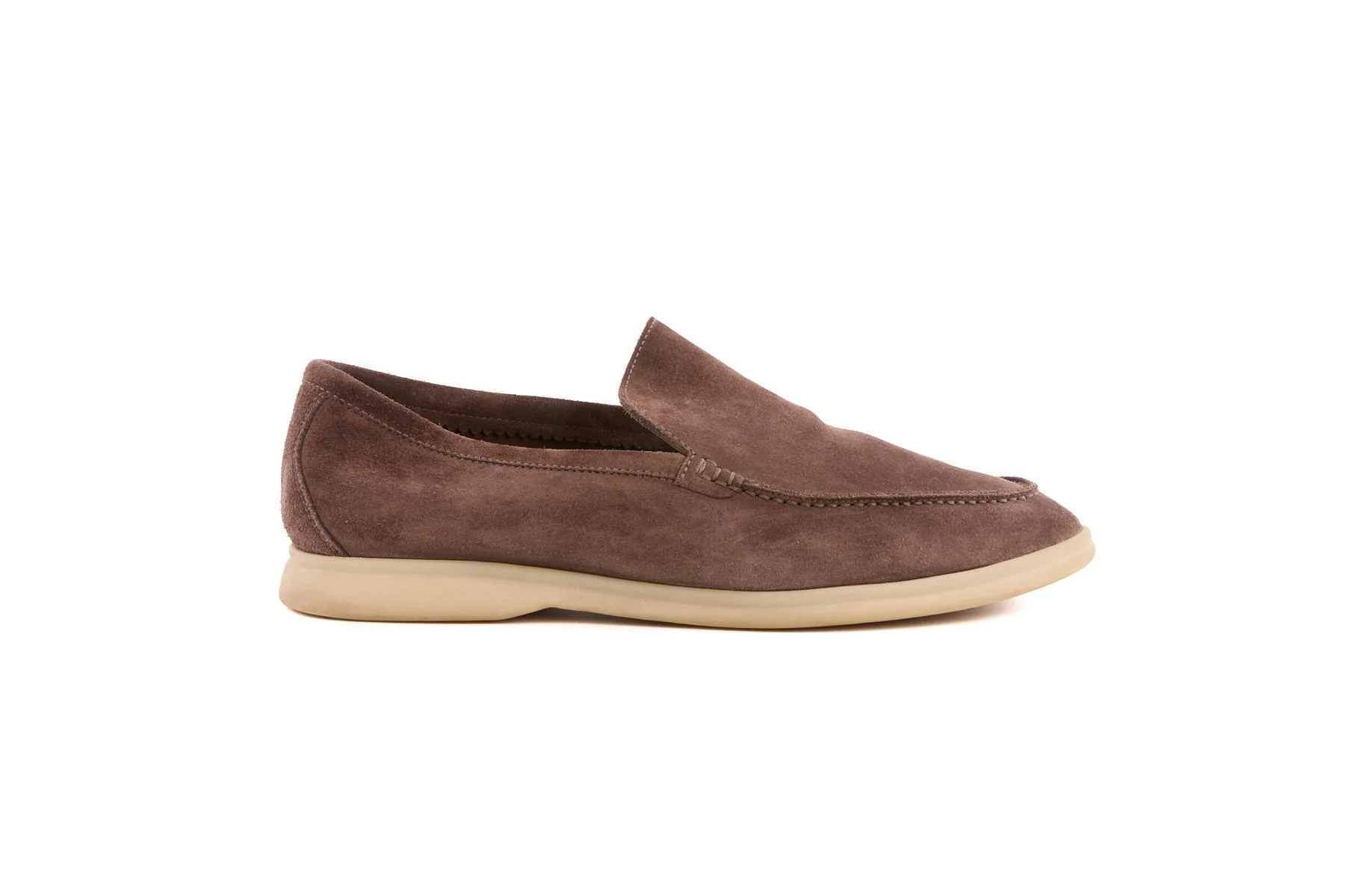 LORO PIANA BROWN MEN'S SUMMER WALK SUEDE LOAFERS EU 41.5 UK 7.5 US 8.5 - Image 2