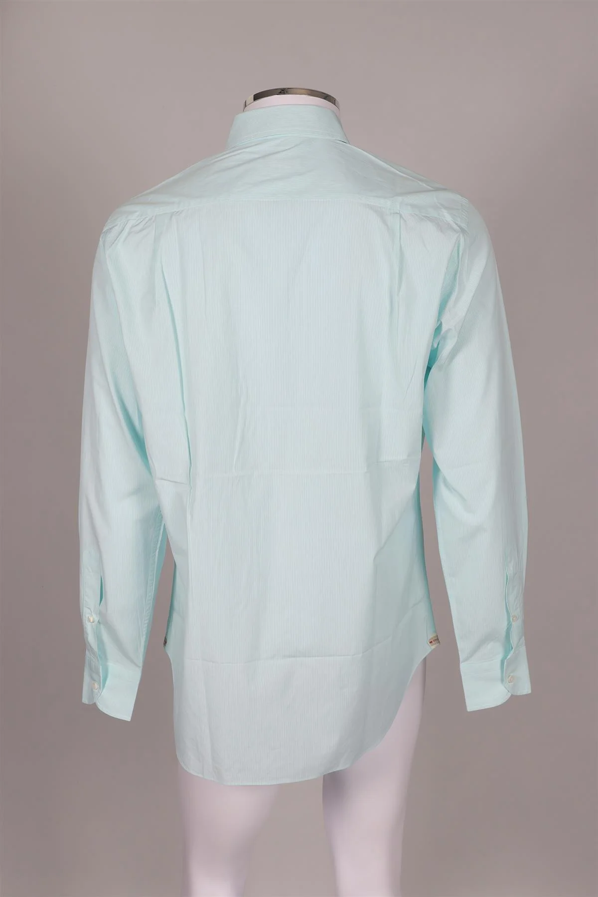 LORO PIANA GREEN MEN'S COTTON SHIRT LARGE - Image 4