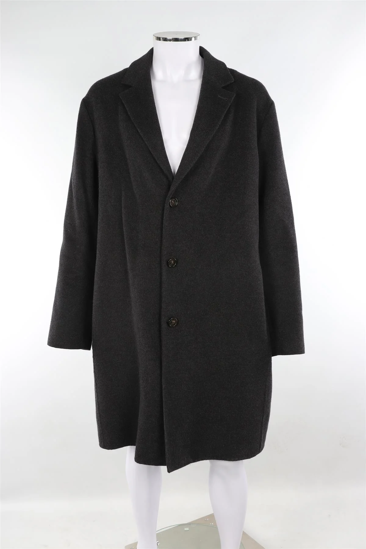 LORO PIANA GREY MEN'S CASHMERE COAT IT 56 UK/US 46 - Image 2