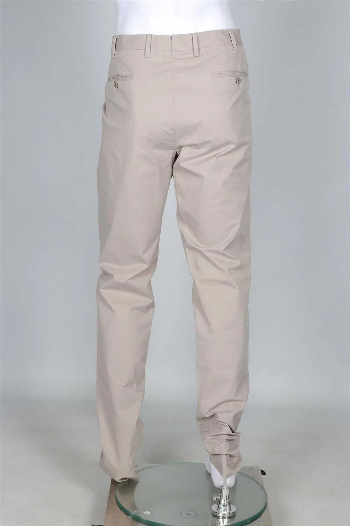 LORO PIANA GREY MEN'S COTTON STRAIGHT LEG TROUSERS IT 58 UK/US 40 - Image 4