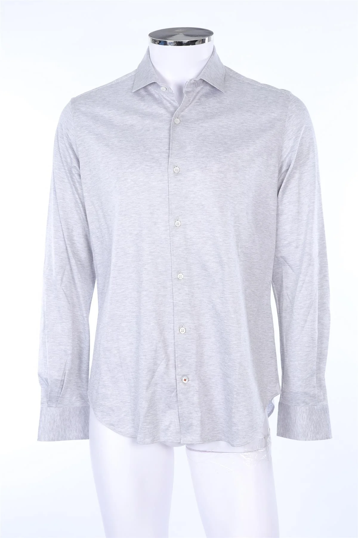 LORO PIANA LIGHT GREY MEN'S SHIRT MEDIUM - Image 2