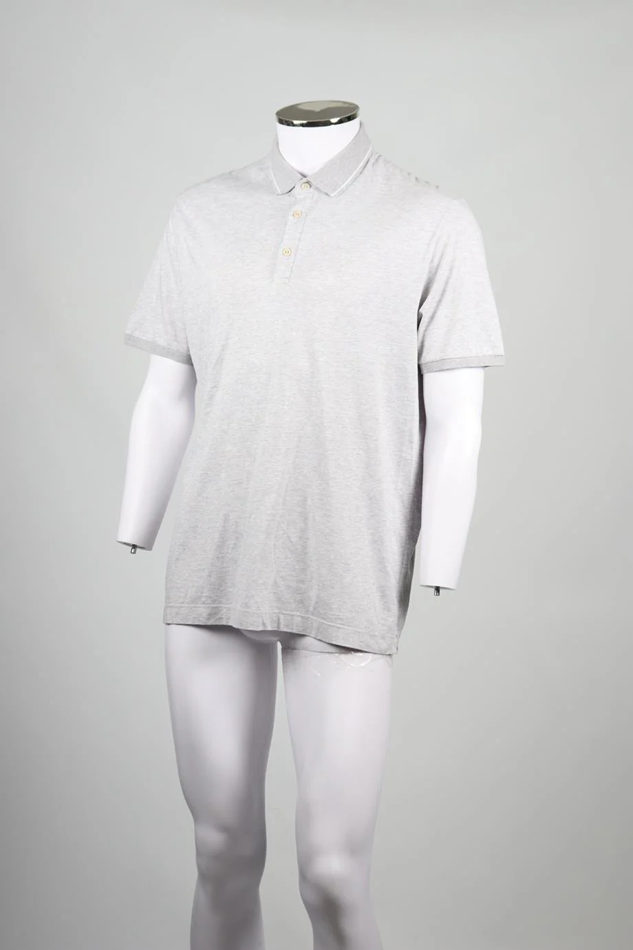 LORO PIANA MEN'S COTTON BLEND POLO SHIRT XLARGE - Image 3