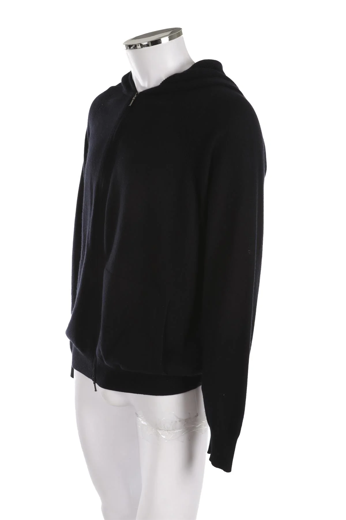 LORO PIANA NAVY MEN'S CASHMERE HOODIE XLARGE - Image 3