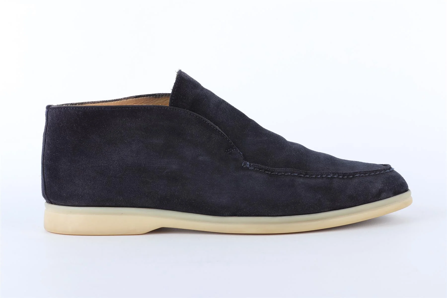LORO PIANA NAVY OPEN WALK SUEDE BOOTS EU 42 UK 8 US 9 - Image 2