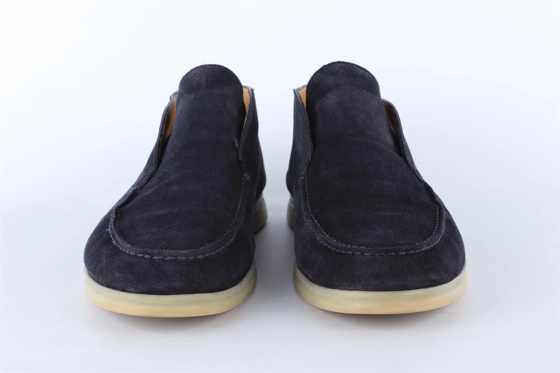 LORO PIANA NAVY OPEN WALK SUEDE BOOTS EU 42 UK 8 US 9 - Image 3