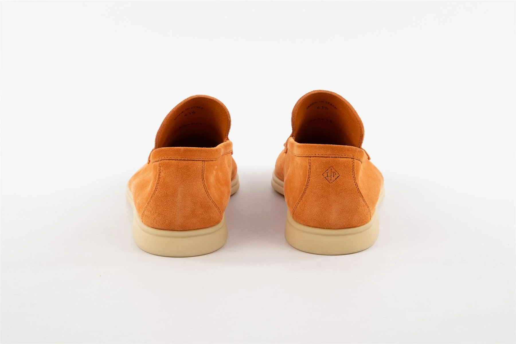 LORO PIANA ORANGE MEN'S SUMMER WALK SUEDE LOAFERS EU 41.5 UK 7.5 US 8.5 - Image 5