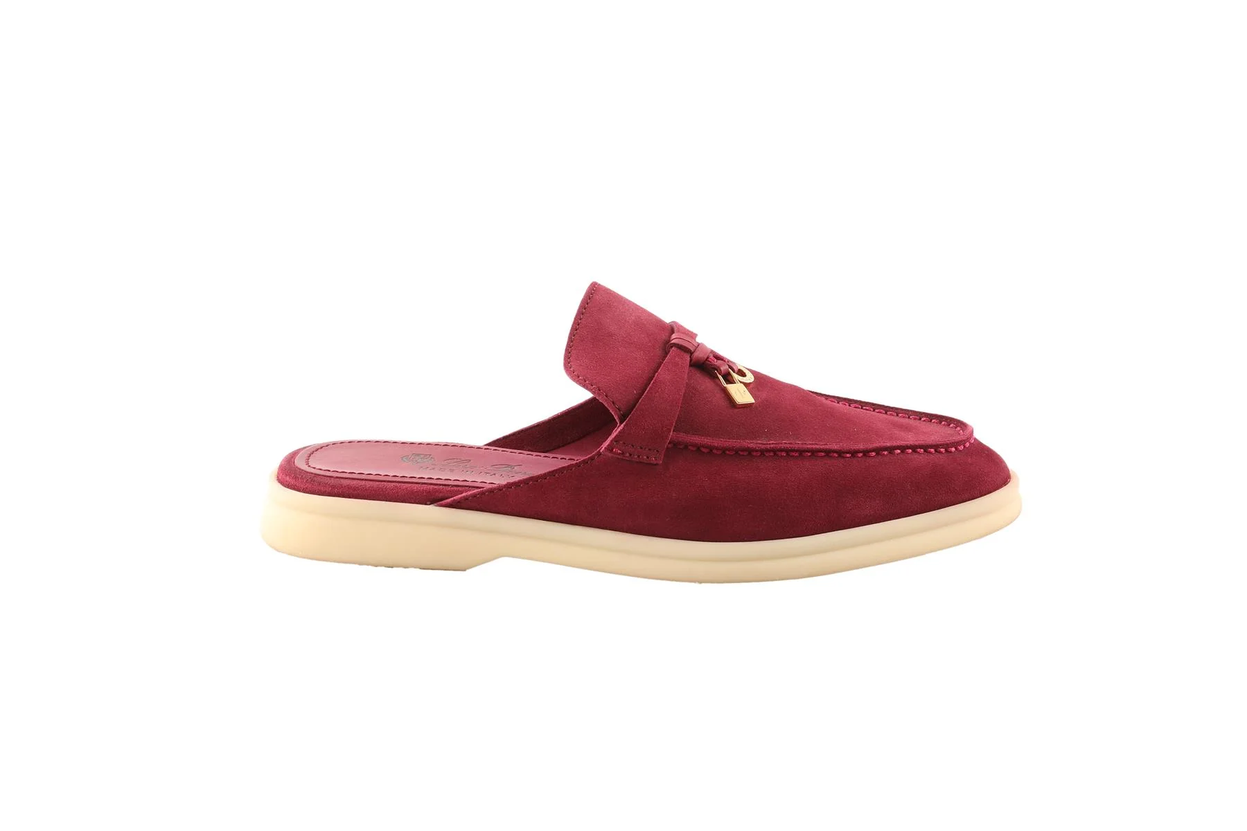 LORO PIANA PURPLE BABOUCHE CHARMS WALK SUEDE MULES EU 36 UK 3 US 6 - Image 2