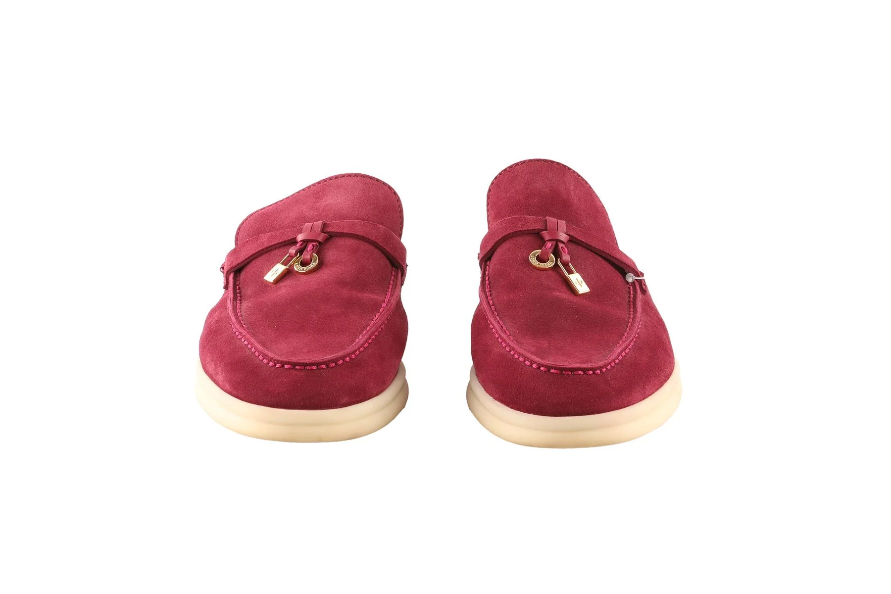 LORO PIANA PURPLE BABOUCHE CHARMS WALK SUEDE MULES EU 36 UK 3 US 6 - Image 3
