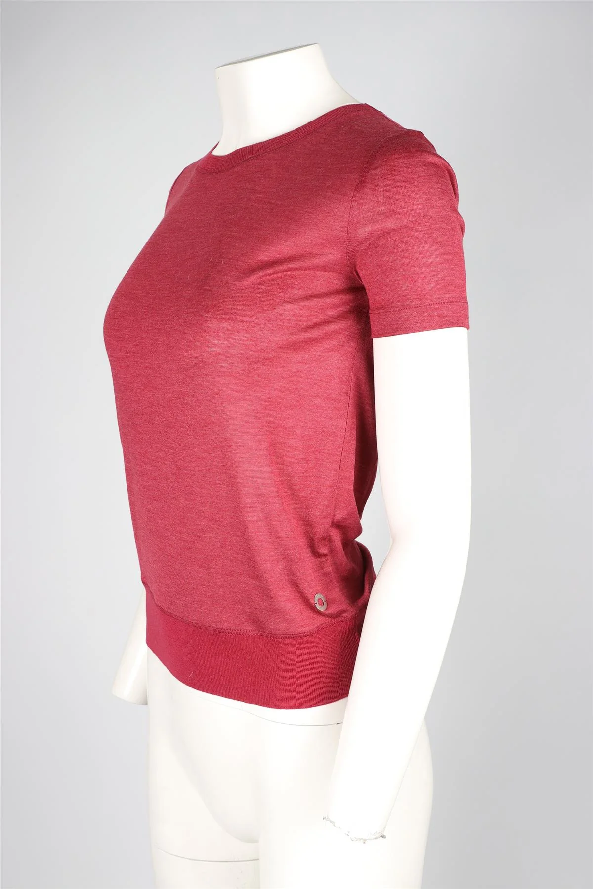 LORO PIANA RED CASHMERE TOP IT 38 UK 6 - Image 3