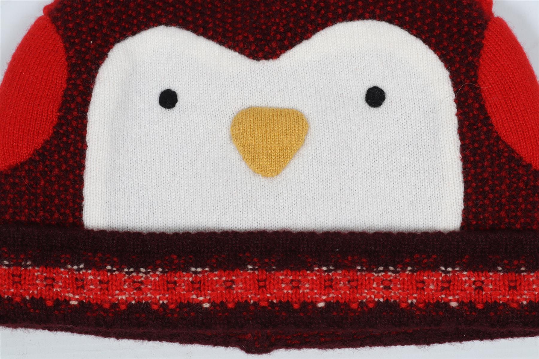 LORO PIANA RED KIDS GIRLS CASHMERE BEANIE SMALL - Image 3