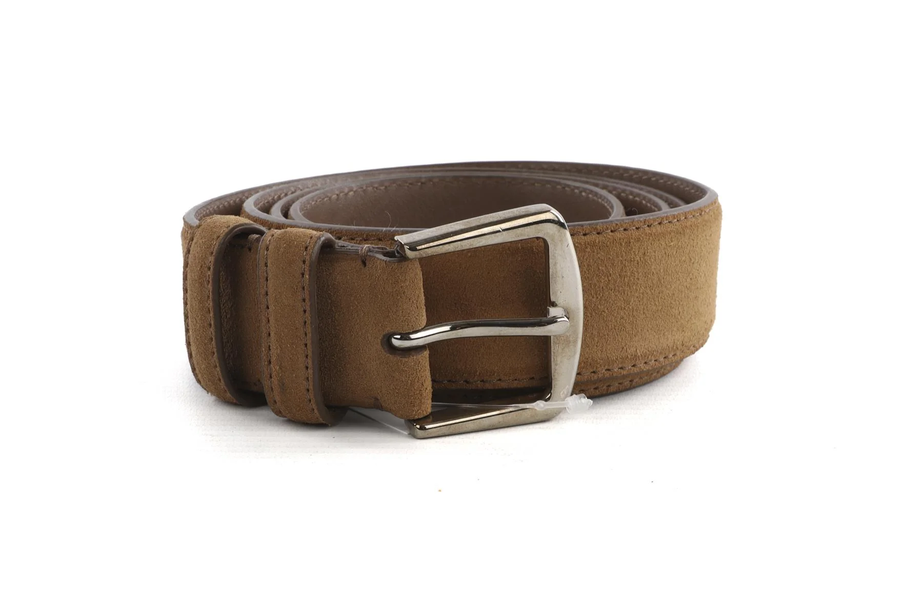 LORO PIANA TAN MEN'S SUEDE BELT 100CM - Image 2