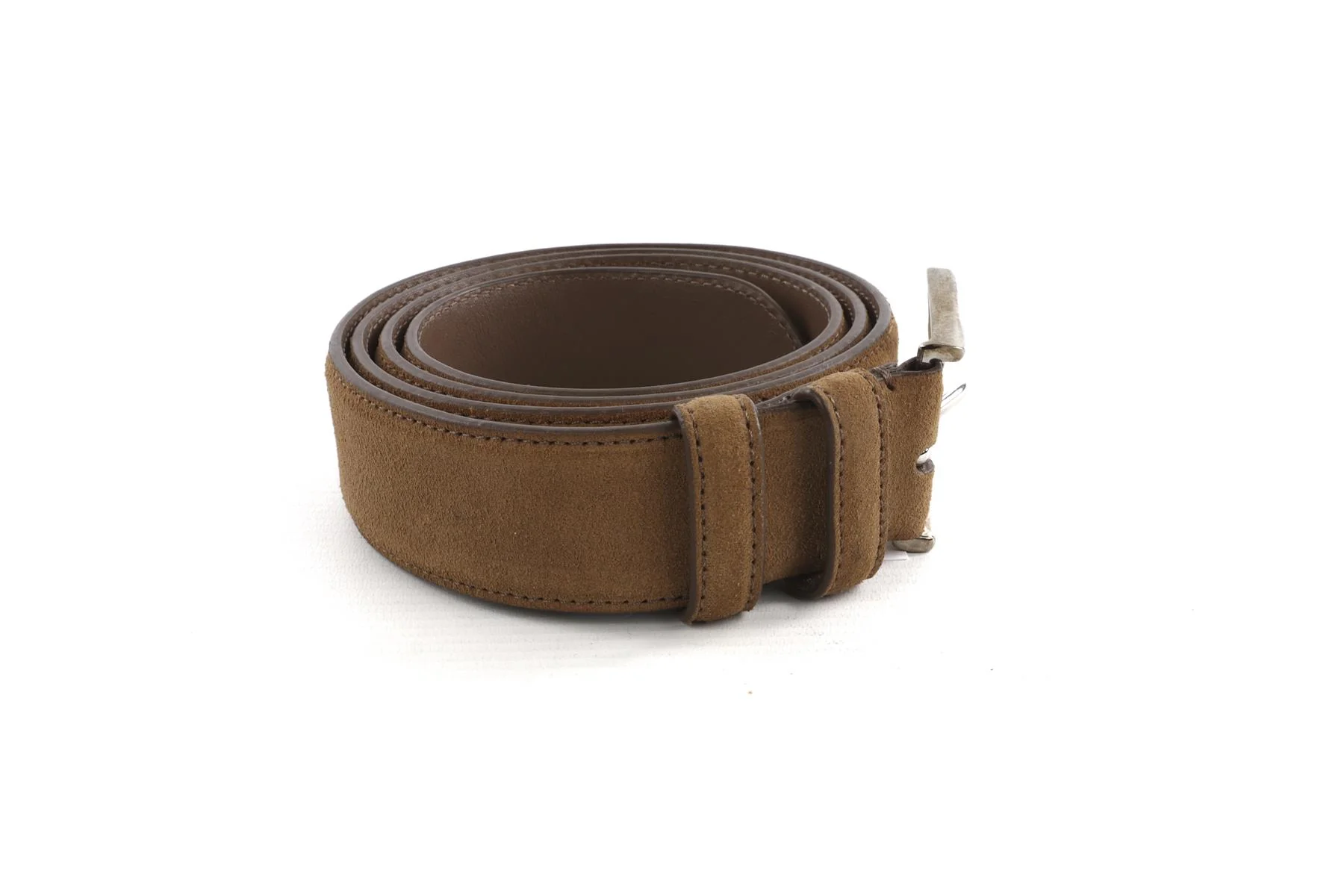LORO PIANA TAN MEN'S SUEDE BELT 100CM - Image 3