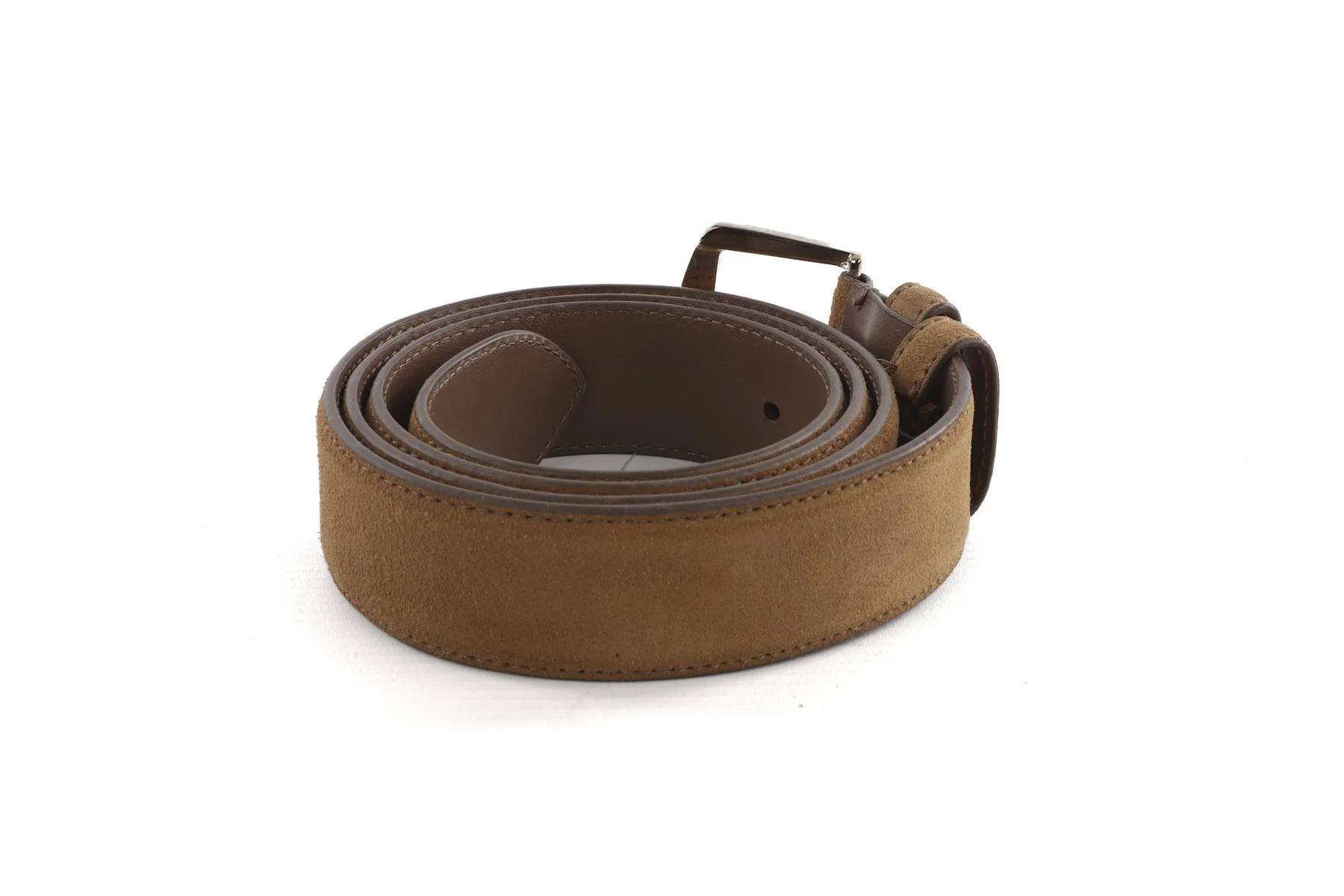 LORO PIANA TAN MEN'S SUEDE BELT 100CM - Image 4