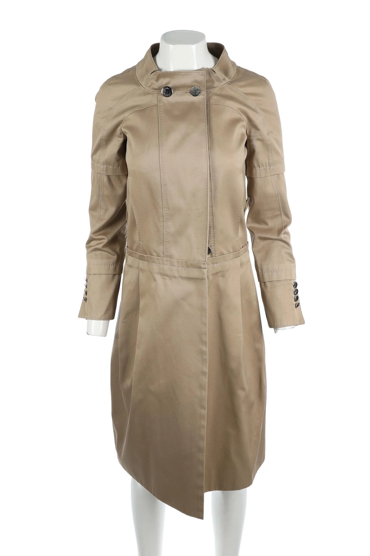 LOUIS VUITTON BEIGE 2007 COTTON COAT FR 36 UK 8 - Image 2